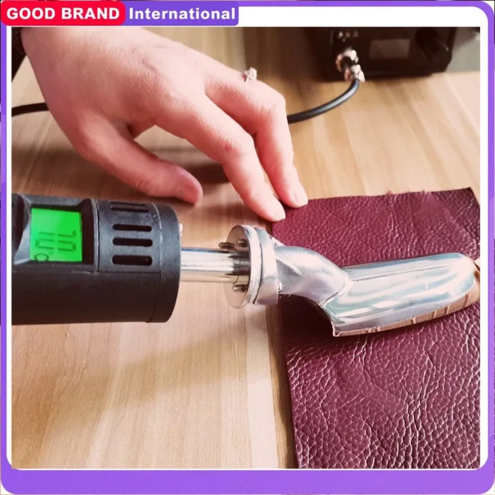 شاشة ديجيتال حديدية صغيرة قابلة للتعديل حديد صغير لخياطة الأحذية الجلدية تنعيم إصلاح الملابس الكي شعار نقل الحرارة