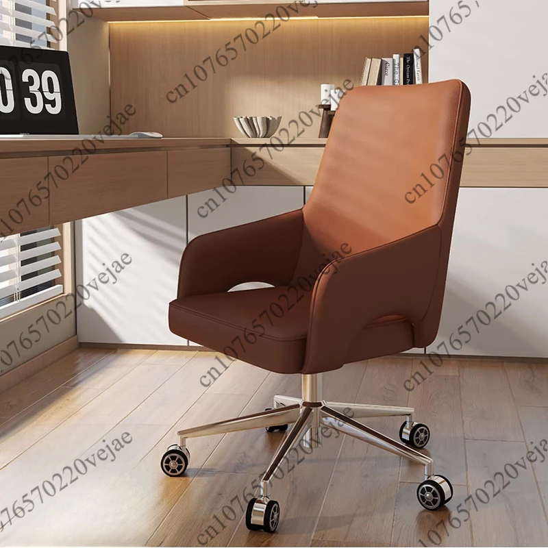 

Designer Ergonomic Office Chairs Home Bedroom Furniture Lifting Swivel Desk Chair Gaming Chair Italian Leather Computer Armchair