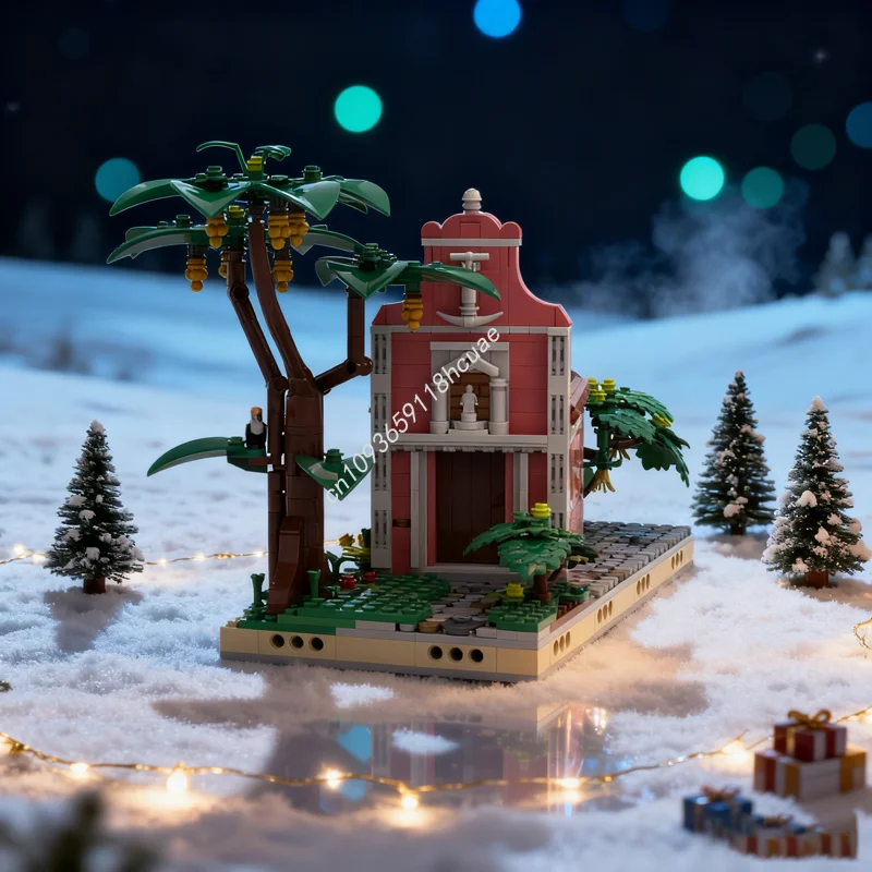 

1146 шт. MOC Пуэрто-Клаус Мария Сейлор S Часовня Модель Строительные блоки Строительная игрушка «сделай сам» Креативные рождественские подарки Идея на день рождения