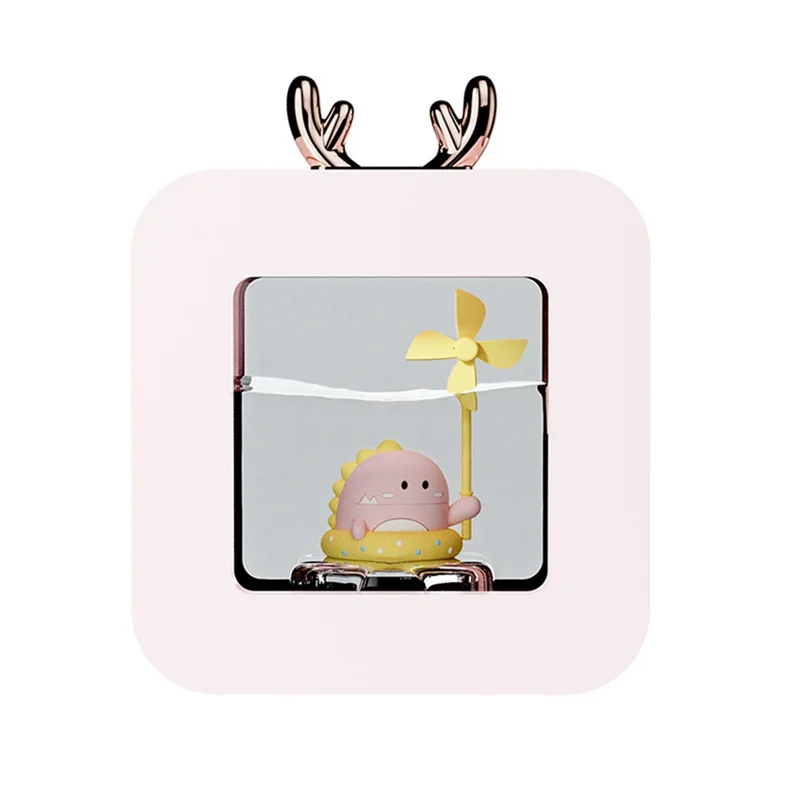 Humidificateur d'air portatif de dessin animé mignon de A59E-400Ml avec la lumière LED d'atmosphère pour la maison rose