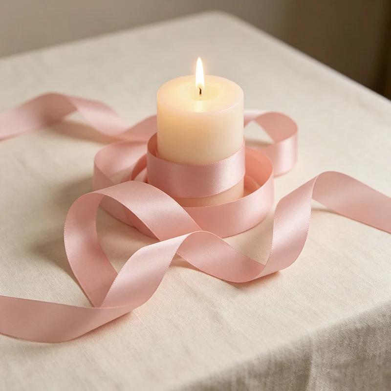 (10 meters) Pink Meat Double Face Satin ribbon polyester High Quality  wholesale Christmas lace Ribbons