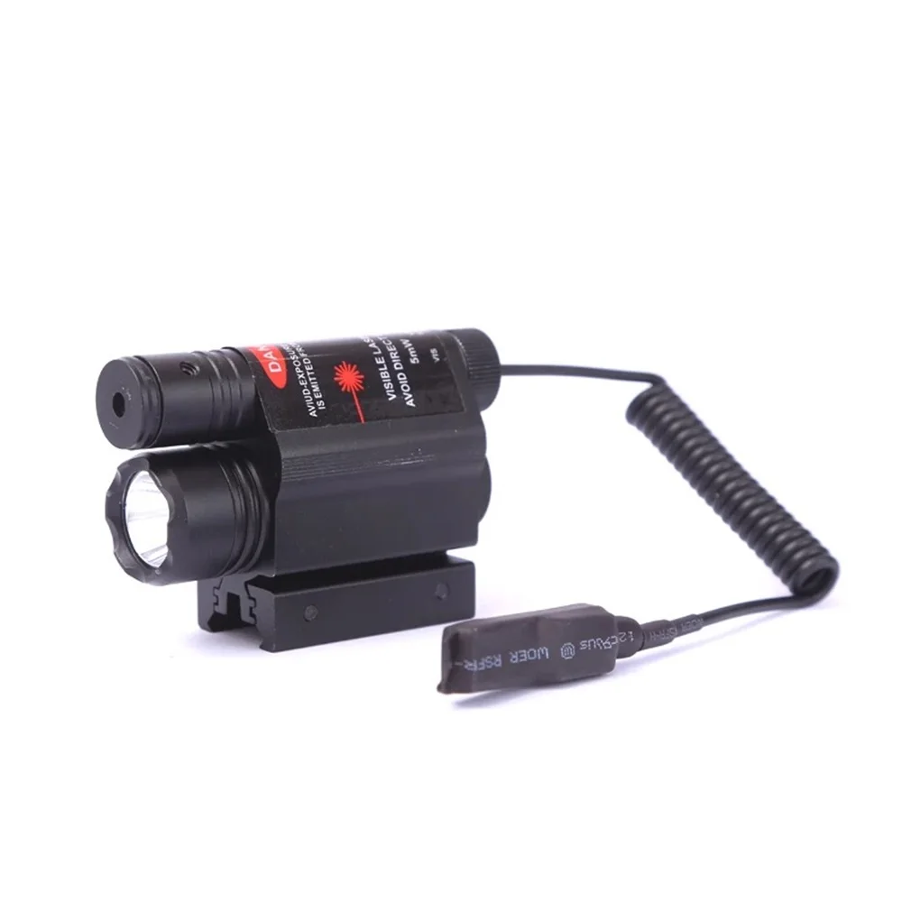 T6 Green Red Laser Dot Sight Hunting Light Scope Tactical Telescope Accessories Night Vision Sight for Hunting with Flashlight