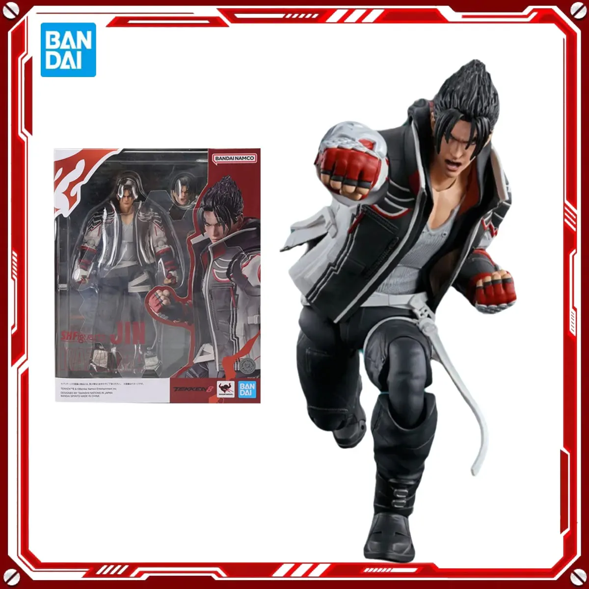 

Bandai Genuine Tekken 8, наборы моделей аниме Jin Kazama Toys SHF, фигурка в сборе, модель, подарок для детей, школьный рождественский подарок