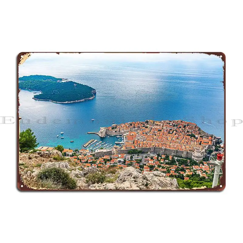 

Dubrovnik City металлические вывески таблички паб фреска кухня гараж железная жестяная вывеска плакат