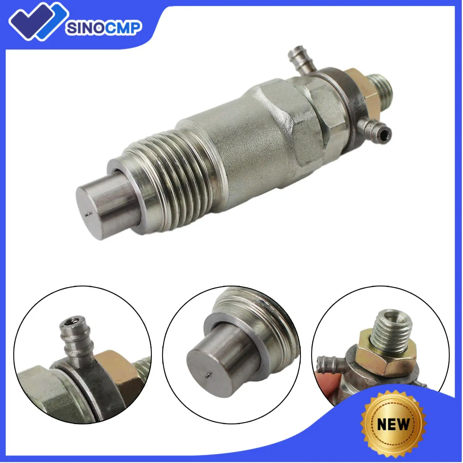 

1pc New Fuel Injector Nozzle Assy for Kubota Excavator D750 D850 D950 D1302 D1402 V1702 V1902 Engine 15271-53020 70000-65209