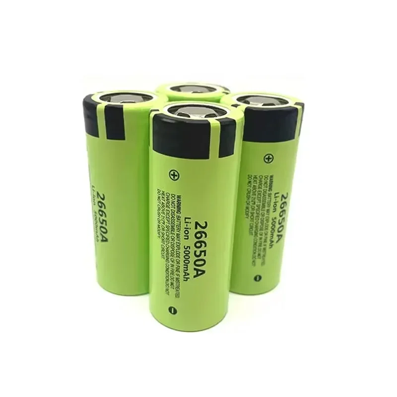 Original 26650A Lii-50A 26650 5000mAh High Capacity 3.7V Lithium Battery for Flashlight Power Bank Li-ion Rechargeable Batteries