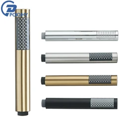 Brushed Golden Hand Held Shower Head Black Handshower Head Plastic Head Faucet Accessory Single Function