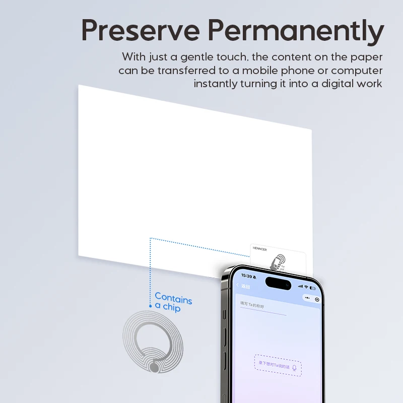 NFC Smart Drawing Paper – A5 Artist Sketch Pad with Embedded NFC Tag for Digital Sharing & Upload