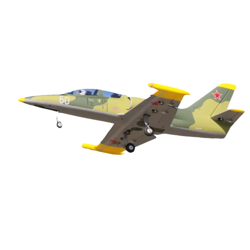 L-39 canalisé de 64mm avec train d'atterrissage rétractable et lumières d'aviation modèle d'avion à voilure fixe avion télécommandé