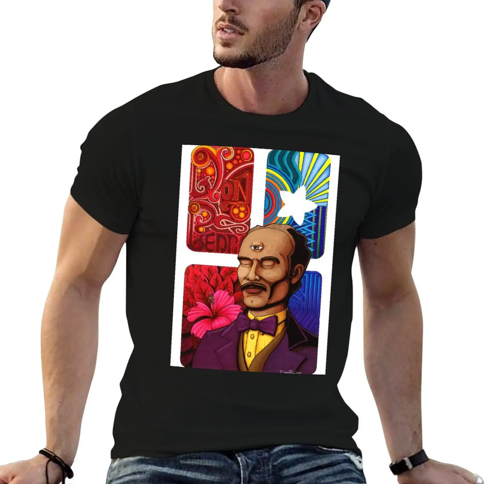 Visionary Pedro Albizu Campos T-shirt décontracté à manches courtes pour hommes