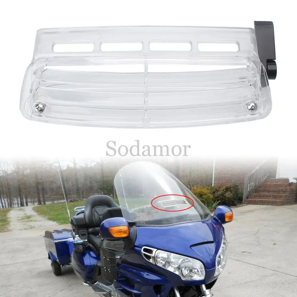 Windshield Air Flow Vent Adjustable Windscreen Window For Honda Goldwing GL1800 Gold Wing GL 1800 F6B 2001-2017 Motorcycle Parts