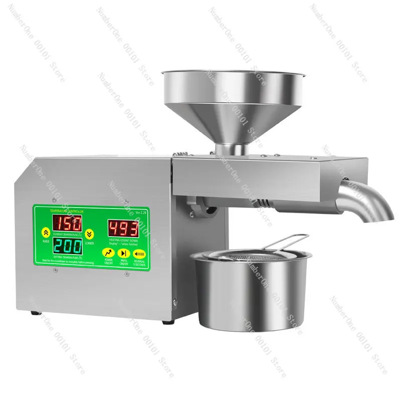 R3/R3S Oil Press 220V/110V Household Stainless Steel Intelligent Temperature Control Oil Press Peanut Flax Seed Walnut