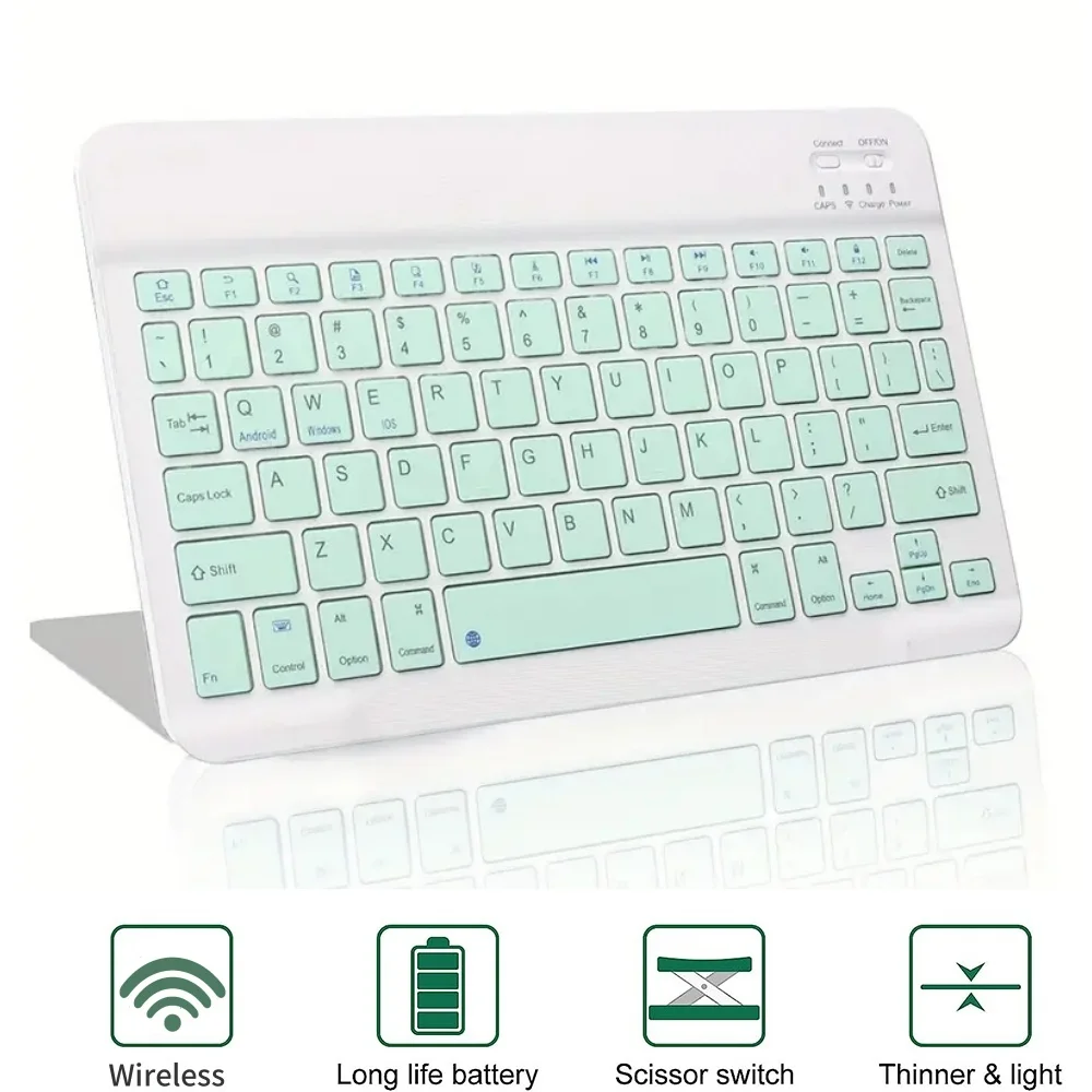 

Мини-беспроводная клавиатура, перезаряжаемая Bluetooth-совместимая клавиатура для iPad, телефона, планшета, Samsung, Xiaomi, IOS, Android, Windows