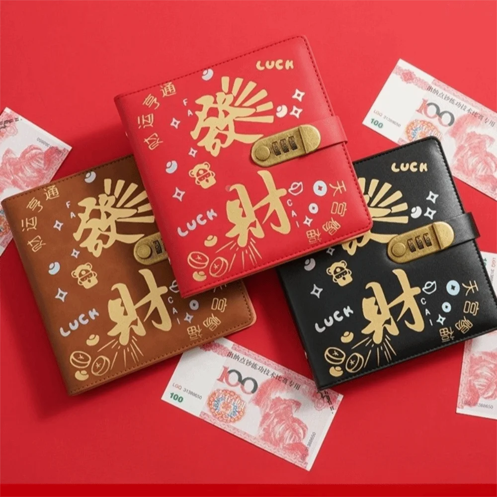 50 fogli Raccoglitore per risparmiare denaro a fogli mobili in pelle PU Planner Organizer Portafoglio per riporre risparmiare Manuale Libro dei conti 50 fogli