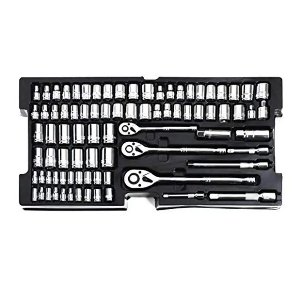 Complete Household Tool Set Mechanics Repair Kit 408 Pieces Metal Box Hand Tool Kit Set 3 Drawer Heavy Duty Ideal DIY Workshop