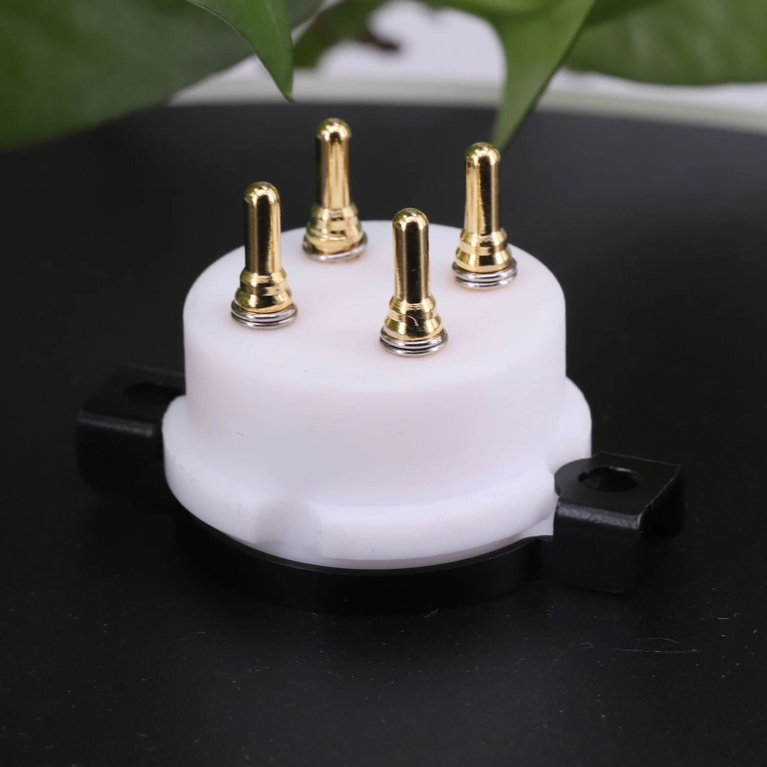 Eiz base de válvula de soquete de tubo de 4 pinos ptfe para elétrico ocidental we101d 216 205d amplificador de tubo de elétrons áudio vintage hifi