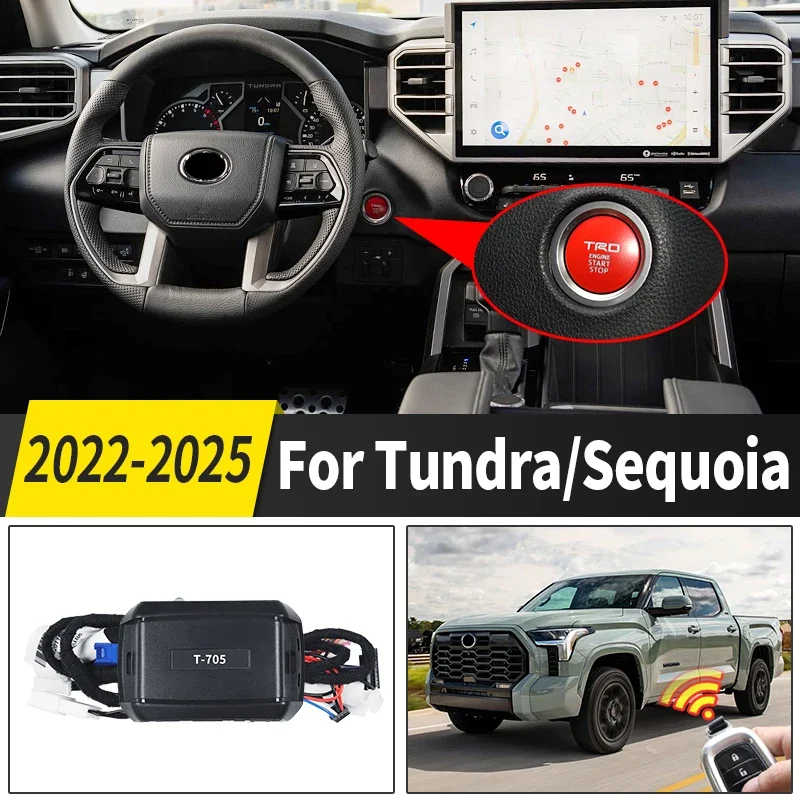 

For Toyota Tundra,Sequoia 2022 2025 Remote Key Starter, Upgraded Modification accessories,body kit Remote Heat dissipation