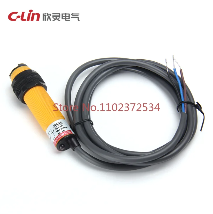 Feedback reflection photoelectric switch E3F-R2C1/R2C2/R2A1/R2B1 with reflector sensing 2 meters