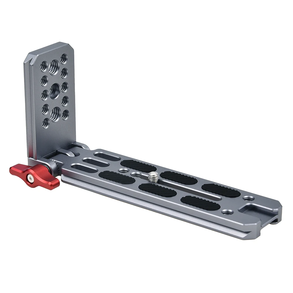 

Быстросъемная складная L-образная пластина-крепление с возможностью вертикальной и горизонтальной смены положения, совместимая с Arca для штативов Canon, Nikon, Sony