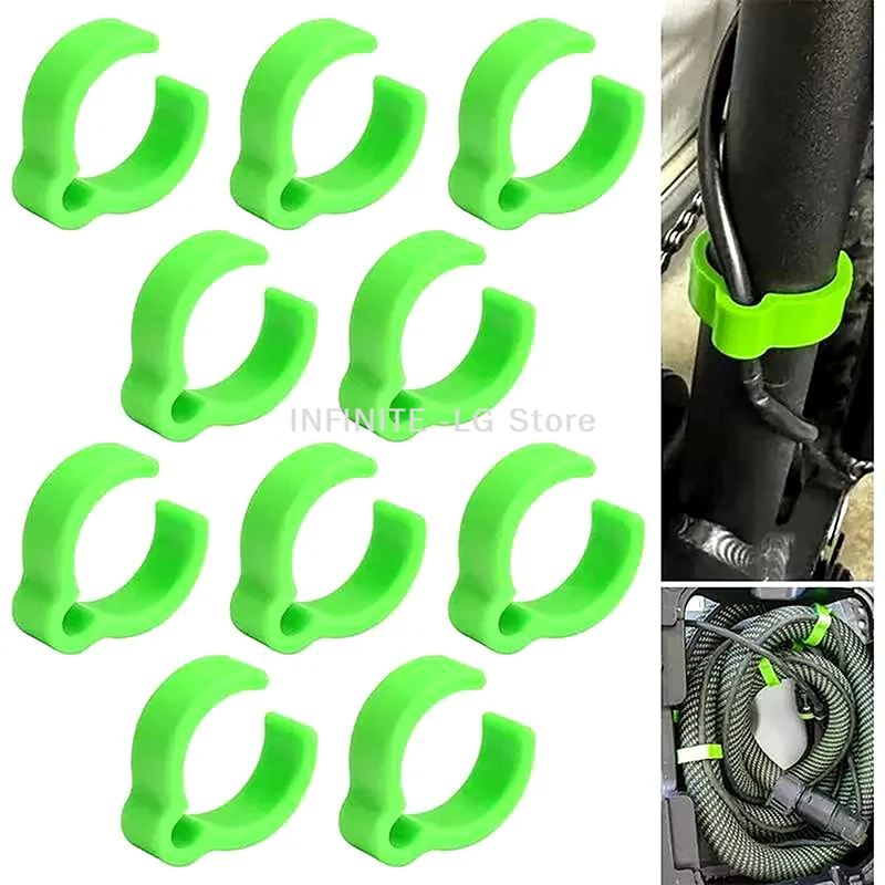10Pcs Hoses Clamps Hose Clamp Organizing Dust Soft Hose Clips Accessories For Vacuum Hoses Grinder Dust Extractor
