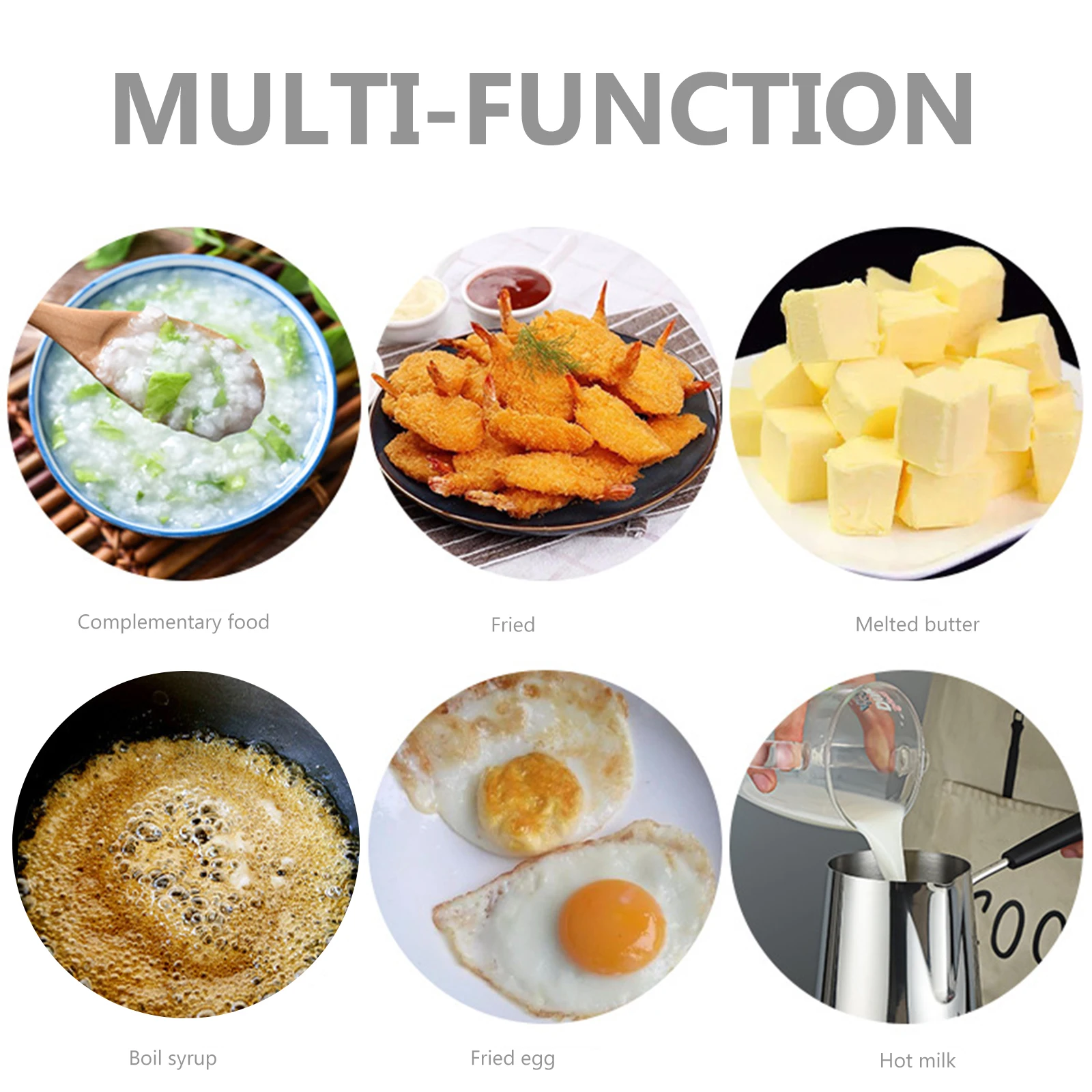 

Milk Pot with Handle Stainless Steel Handheld Soup Pot for Kitchen Cooking Heat-Resistant Multi-Function Stovetop Milk Steamer