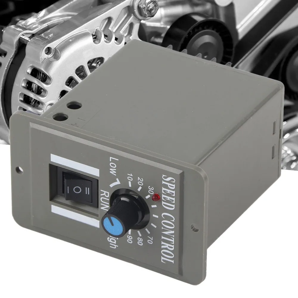 

12V/24V/36V/48V 6A DC Motor Speed Controller CW/CCW 3-Speed Adjustable Motor Governor 98x91mm Panel Type CCM2US