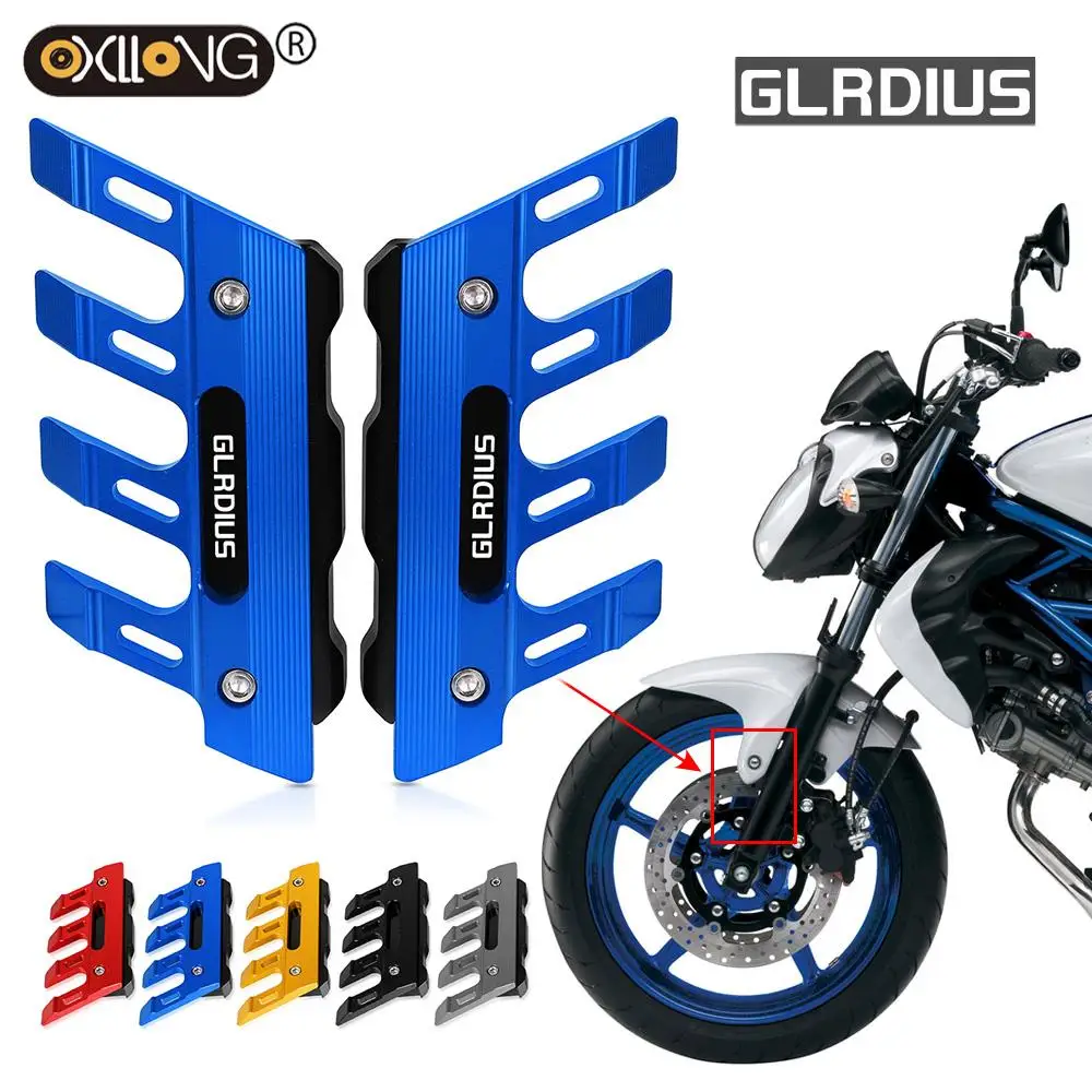 For SUZUKI SFV650 Gladius Motorcycle Mudguard Front Fork Protector Guard Block Front Fender Anti-fall Slider Accessories