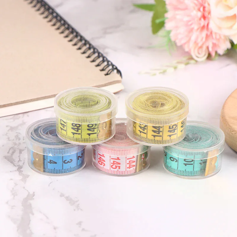Sewing Measuring Tape Soft Random Color 150cm/60" Body Measuring Ruler Sewing Tailor Tape Measure Centimeter Meter