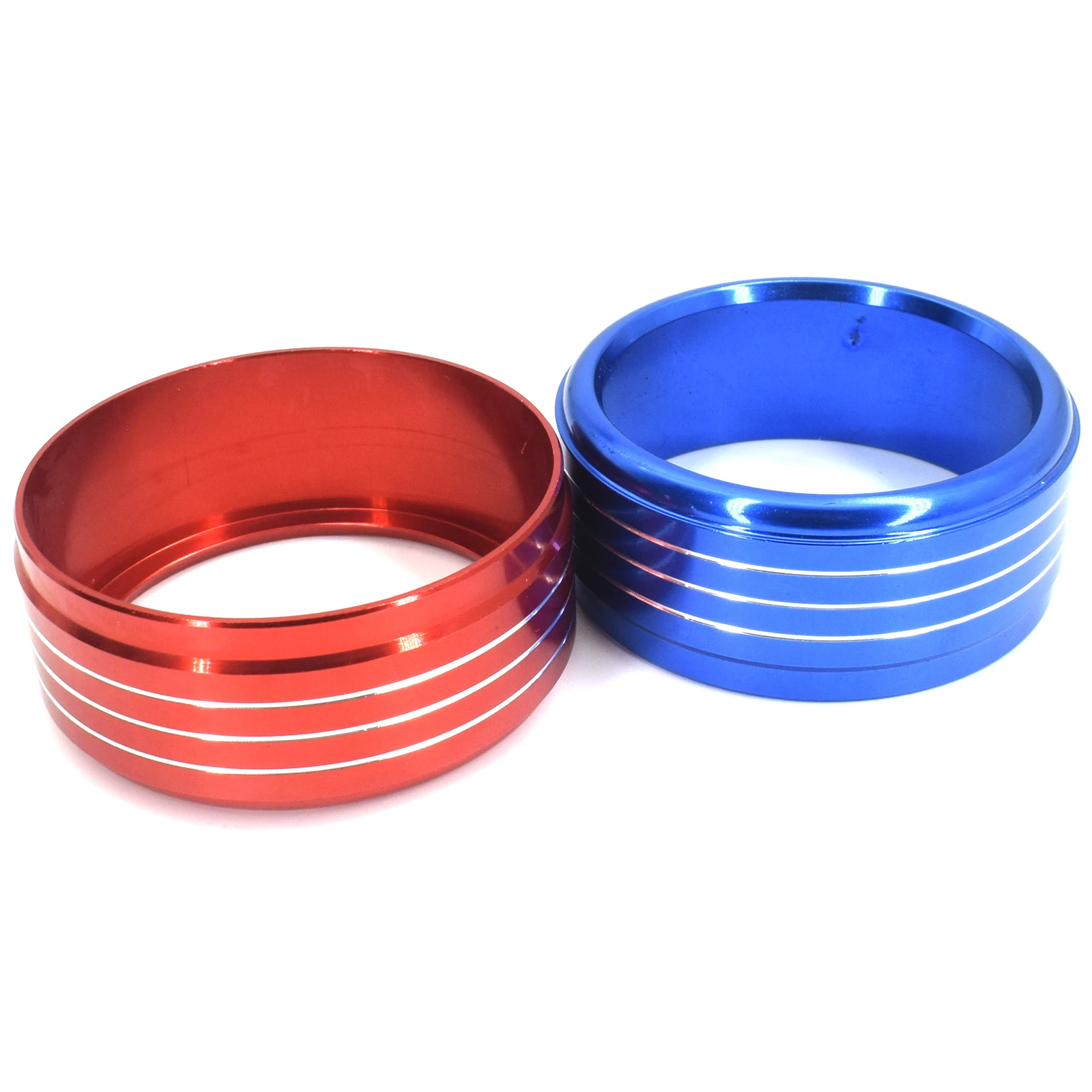 AC Knob Ring Adjustment Knob Cover For Subaru XV Crosstrek Forester Impreza Wagon Levorg WRX STI Climate Control Red Blue Heater