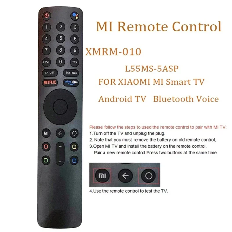 Universal Remote Control for Xiaomi TV  Smart TV L65M5-5ASP and MI P1 32 MI Box Bluetooth Voice Remote Control Suitable