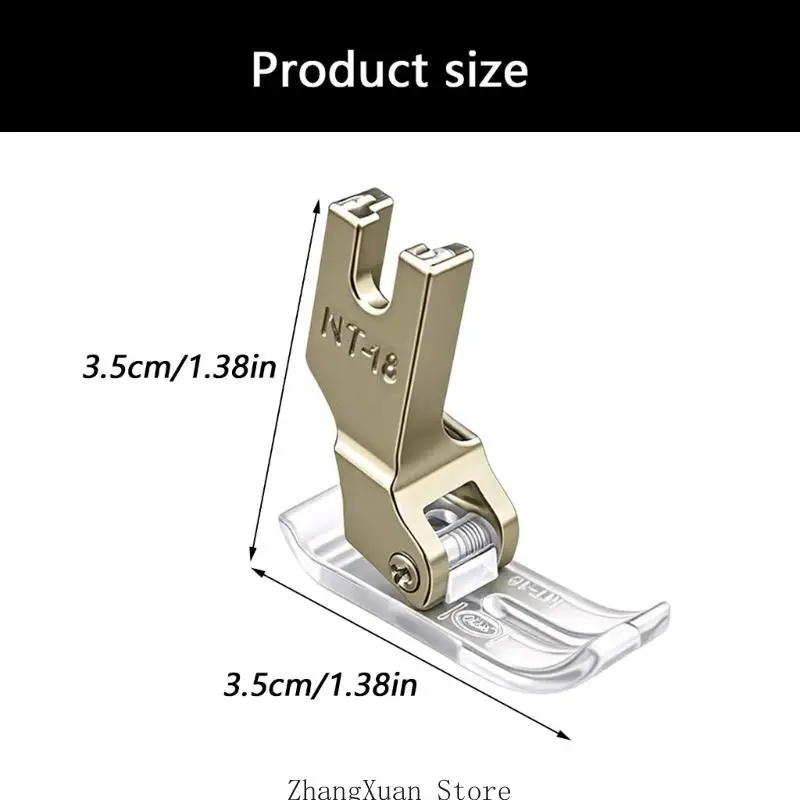 Industrielle Nähmaschine Presser Klarer Kunststoff Metall Nähfuß zum Quilten 3XUF – Detail 6