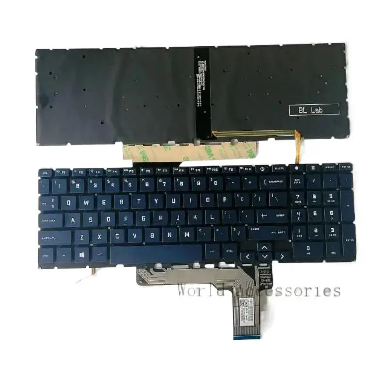 & teclado RU/EUA para HP Victus 16-e0078ur 16-e ‎       16-e0010nr ‎       16-e0043nr 16-e0075ax TPN-Q263 16-E 16-D 16-D0030 16T-D00