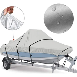 Boat Cover Yacht Outdoor Protection Waterproof Heavy Duty Silver Reflective 300D Oxford Fabric Anti-smashing Durable Tear Proof