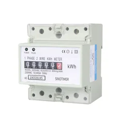 DDS546C 230VAC 50Hz jednofazowy licznik energii 4P analogowy elektryczny watomierz elektryczny elektryczny licznik energii na szynę Din Monitor watowy