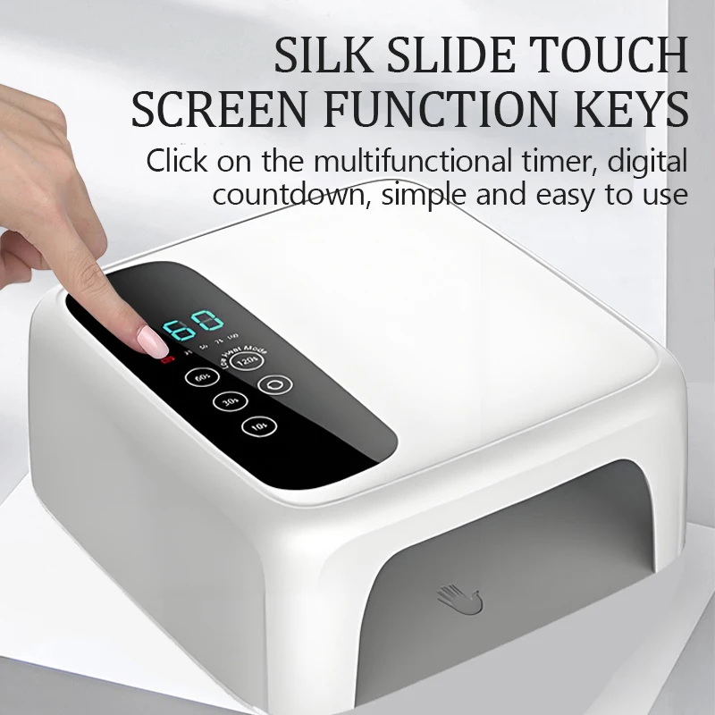 Lâmpada led sem fio para unhas, recarregável uv, 15600mah, gel profissional, secador de unhas, lâmpada curvadora para todos os esmaltes em gel