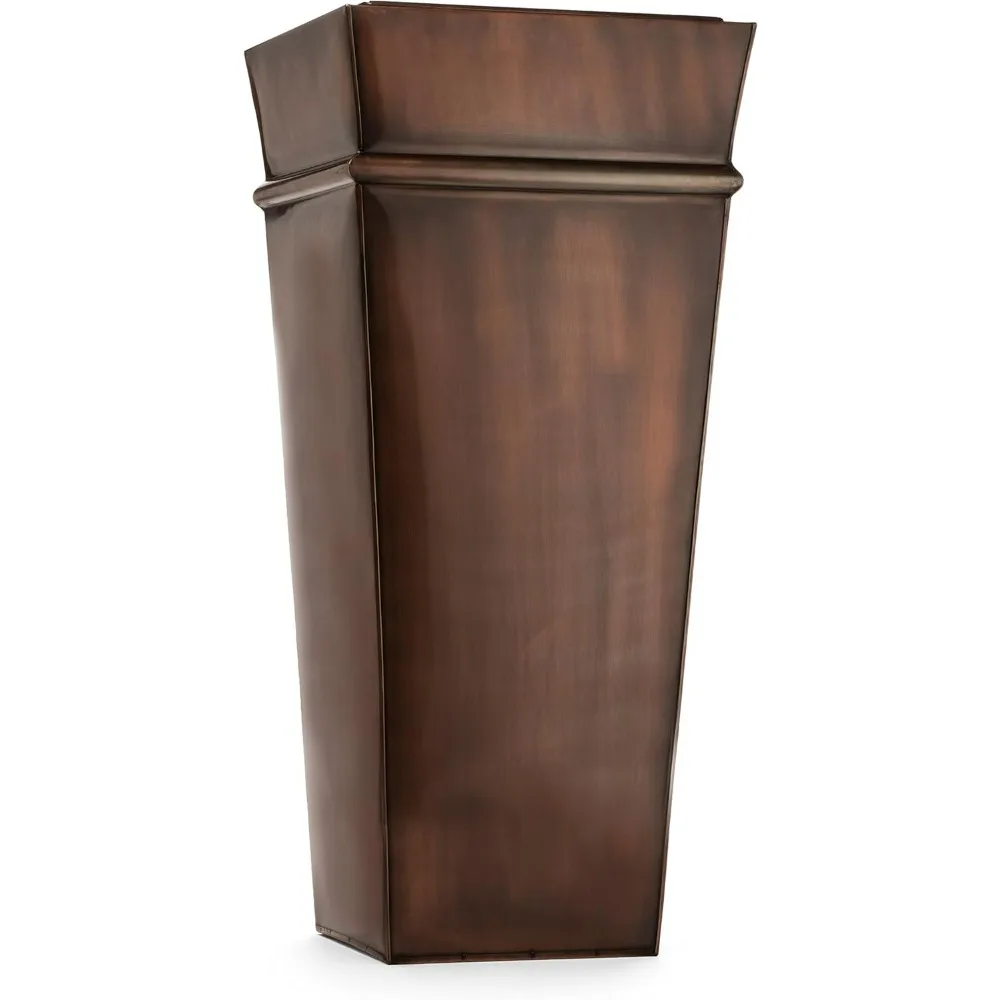 

Tall Planter Large Copper Flower Pot Outdoor Indoor Patio，garden Pots & Planters