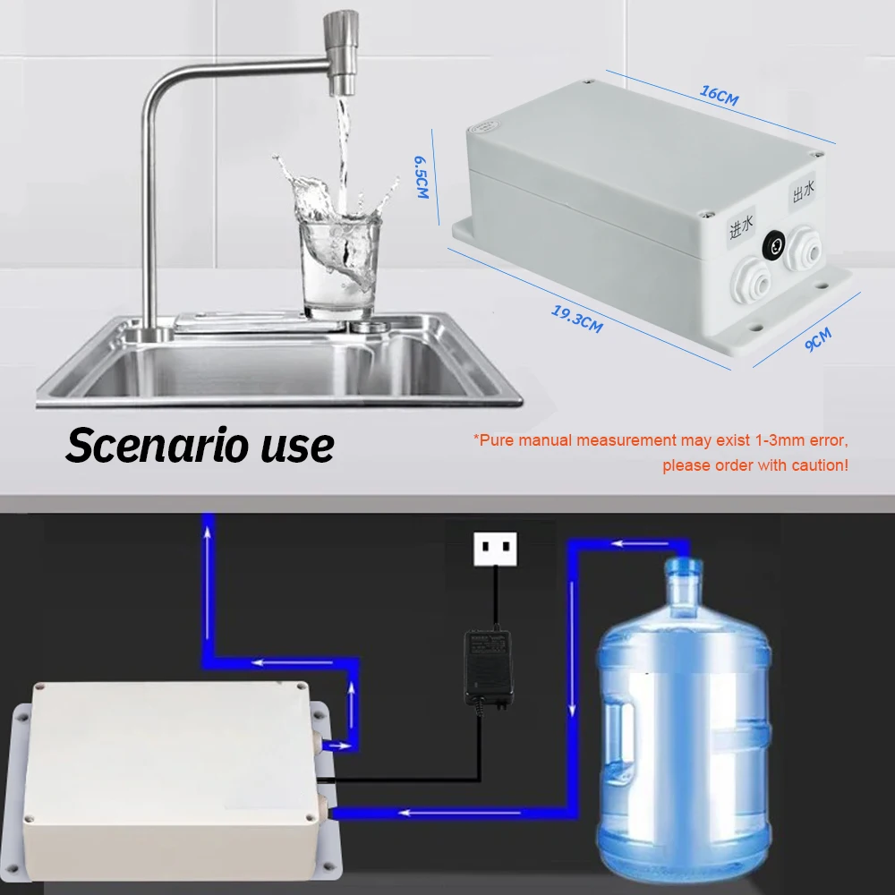 Automatic Water Suction Pump 12V Electric Water Pump Faucet Galley 1.5 L/min Caravan Motorhome Boat Kitchen Water Pump