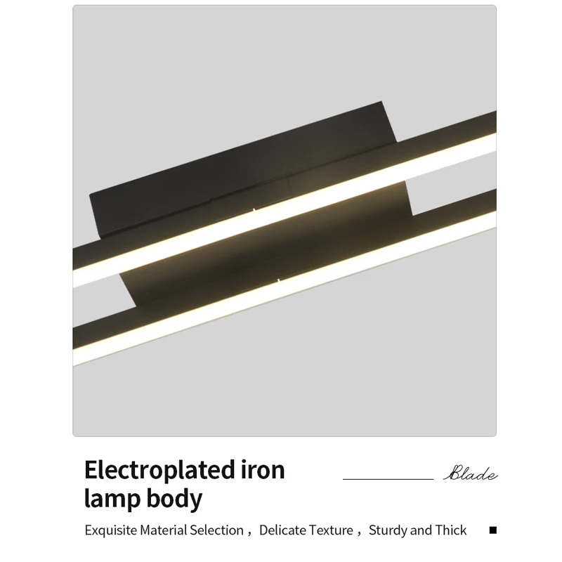 سقف ليد حديث مصباح غرفة المعيشة ضوء المنزل إضاءة ديكوريّة مصباح السقف غرفة الطعام 3 اللون متغير ضوء غرفة نوم المطبخ #5
