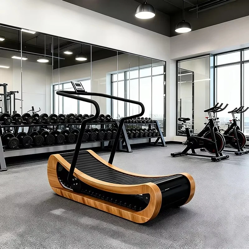 Commercial Non-Electric Mechanical Walking Pad Treadmill with Aluminum Frame for Exercise and  Equipment Use at Office Home
