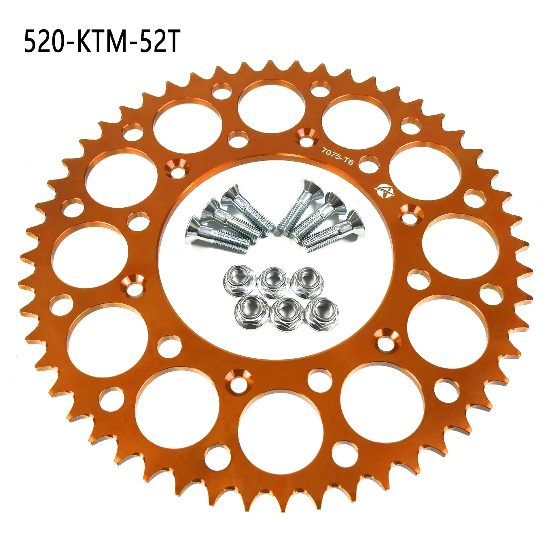 Full 7075 Aluminum CNC Machined Rear Sprocket for Motorcycles / Dirt Bikes