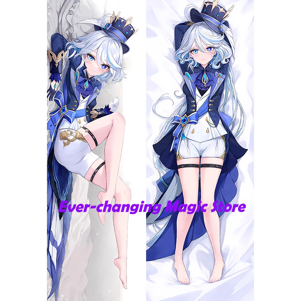 

Dakimakura Anime Genshin Impact Furina de Fontaine Double Sided Print Pillowcase Life Size Body Pillow Cover