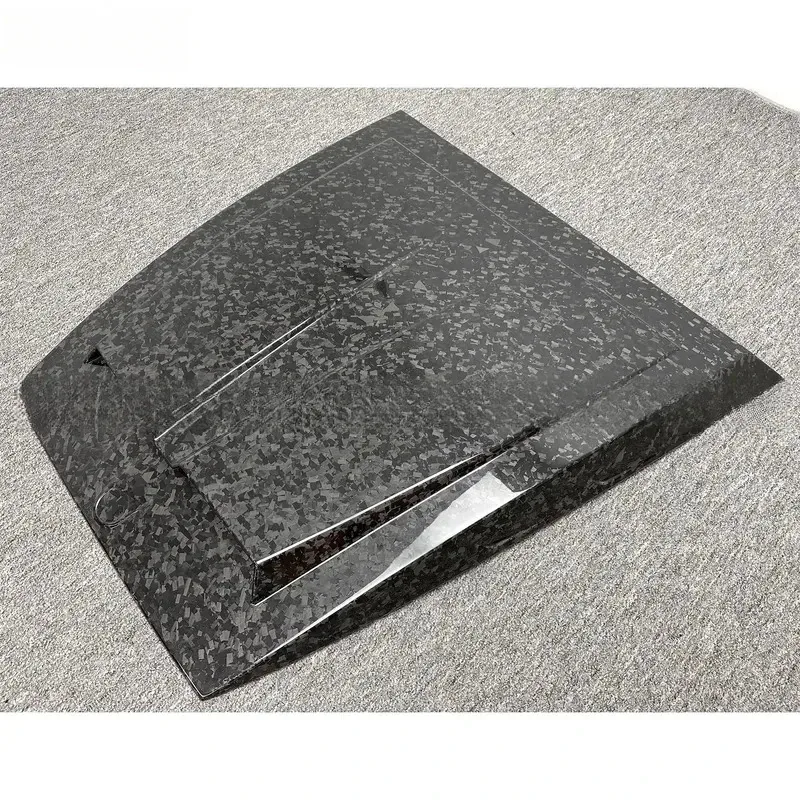 

Car Parts B Style Forged Carbon Fiber Hood Scoop Bonnet Cover for 2019-2024