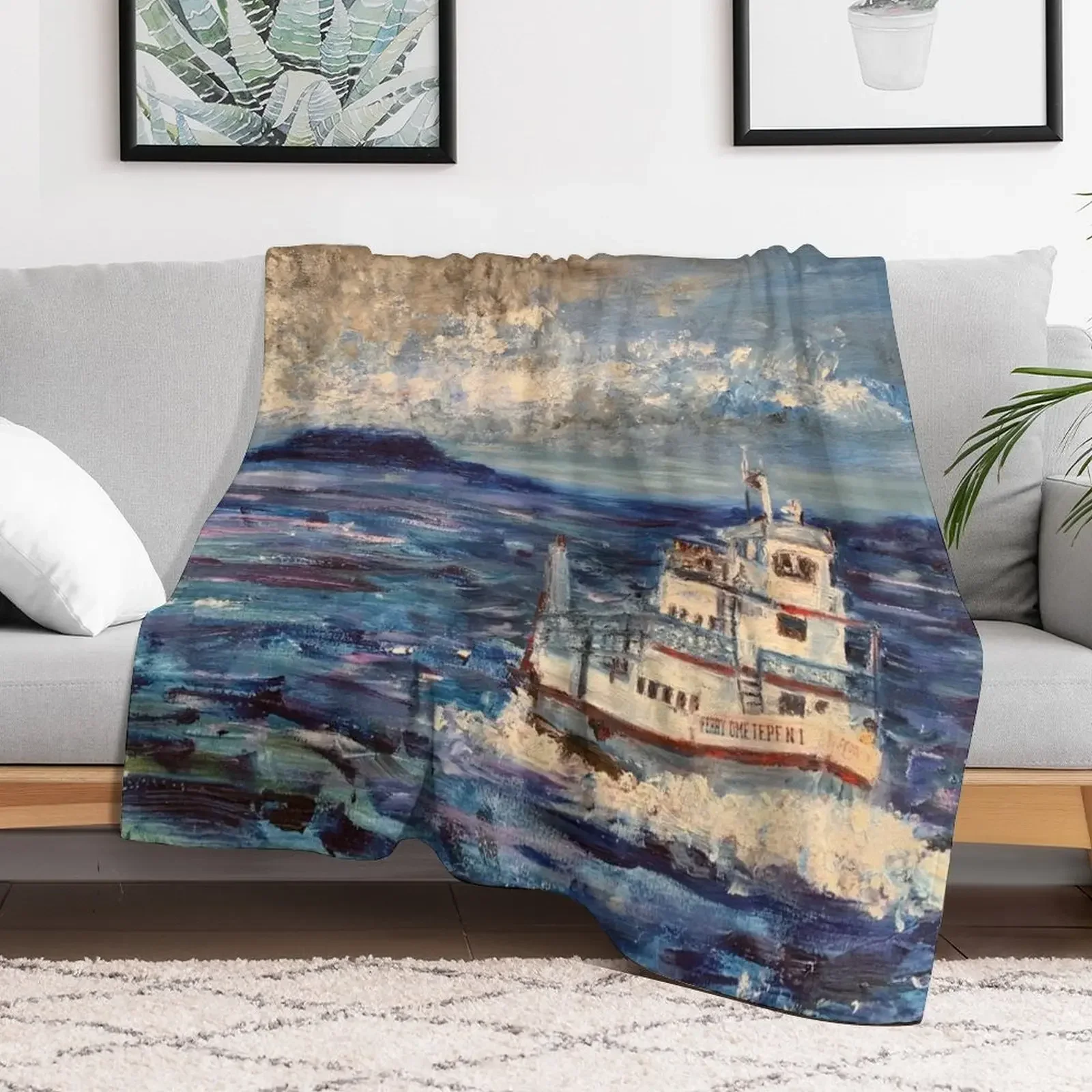 

Ometepe Ferry Lake Nicaragua Throw Blanket Weighted Picnic Blankets