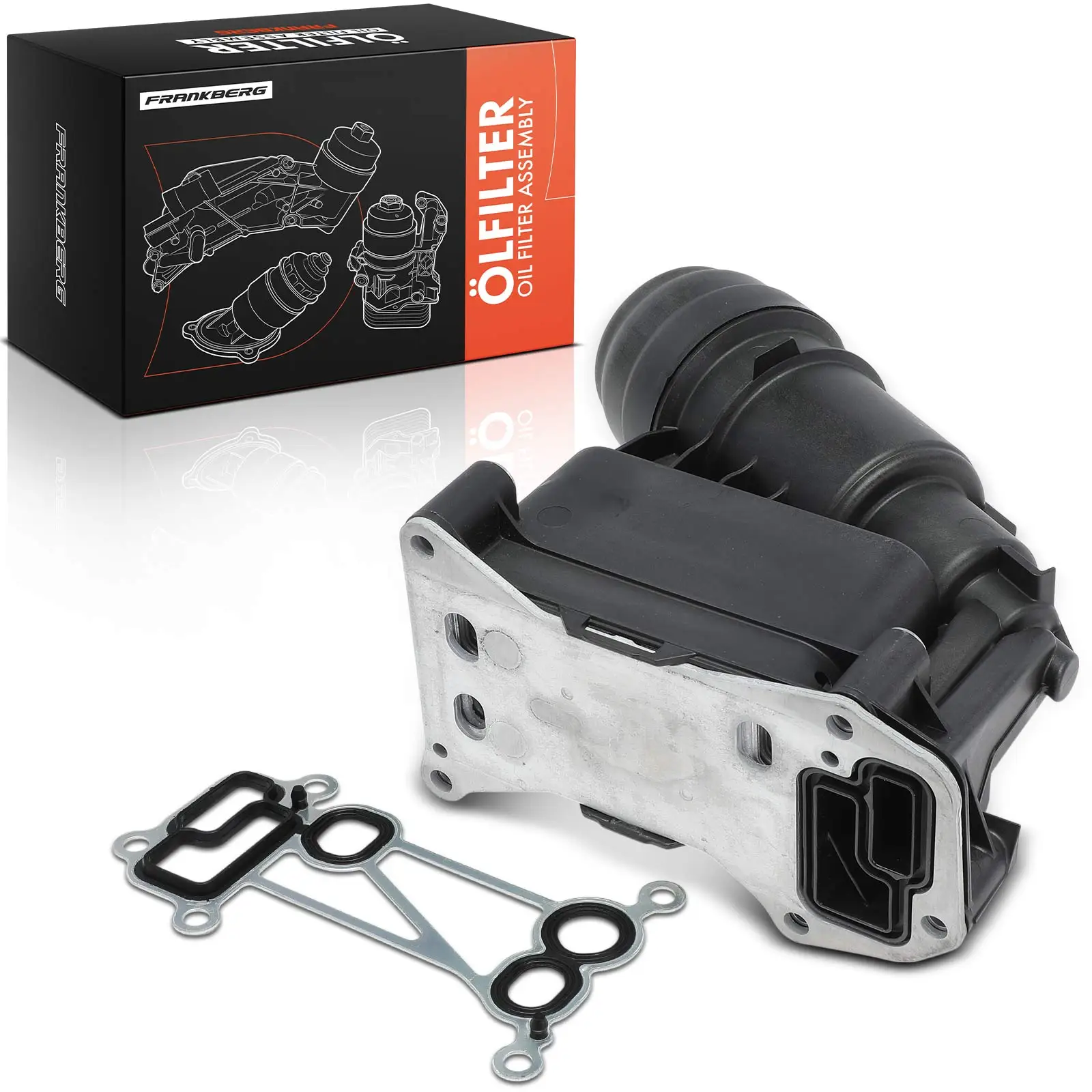 Frankberg 1x oliefilterhuis voor BMW E90 F30 F31 F80 E91 E92 F20 F21 F10 F11 7800066 11427800066
