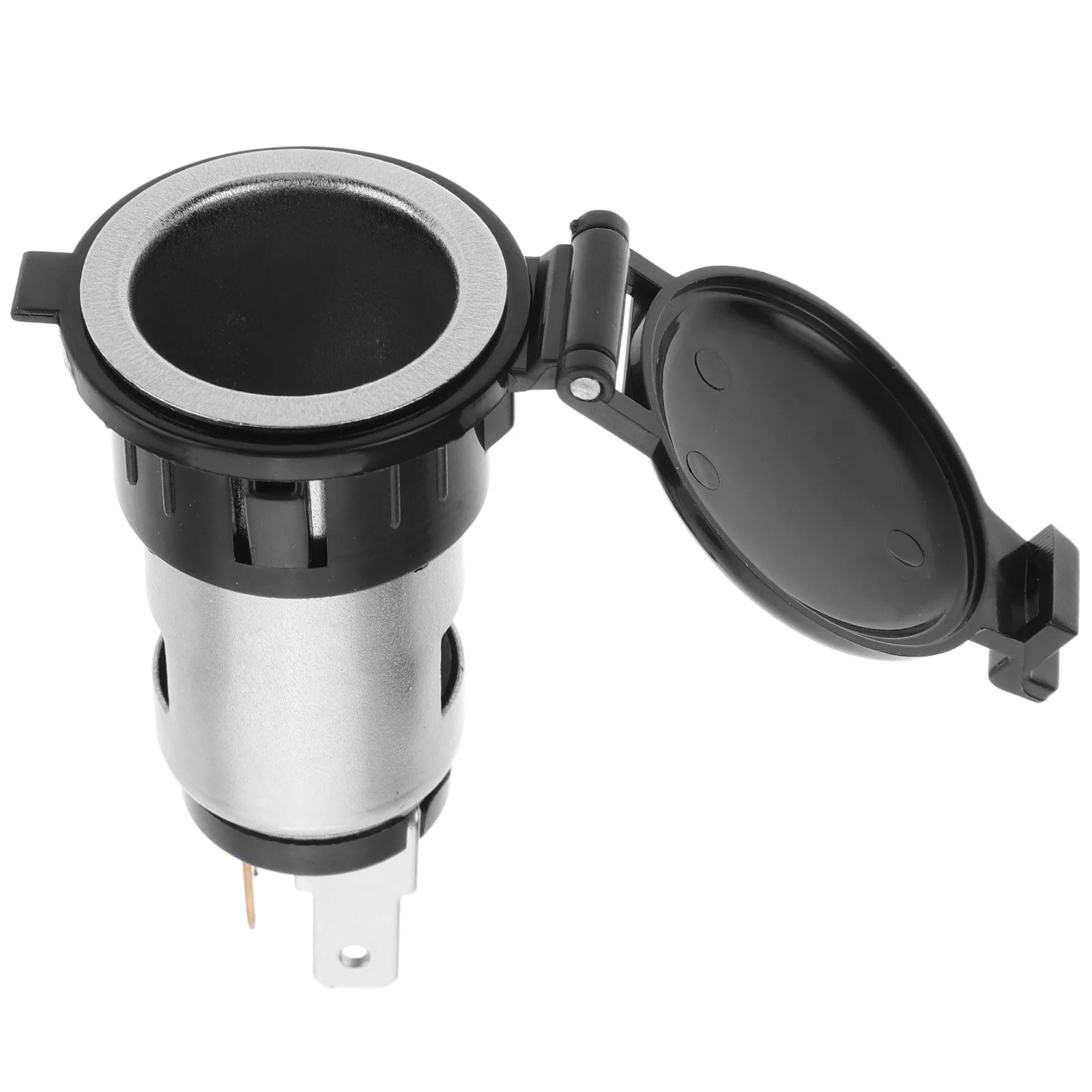 

Car Cigarette Lighter Socket 12V 120W Black Silver Durable Plastic Metal Compact Portable Charging for Smartphone GPS Tablet