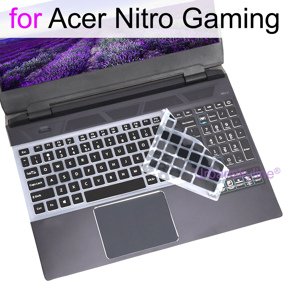 Funda Protectora de Silicona para Teclado Acer Nitro 14 15 V 16 17 18 5 Spin 7 Lite AI AN14 AN16 AN17 AN18, 15.6 17.3