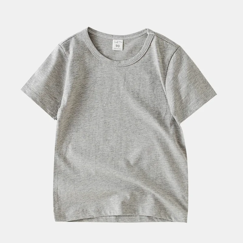 2026 Sommer Kinder T-Shirt Bonbonfarben 100% Baumwolle T-Shirts für Jungen Mädchen Baby Einfarbige Kleidung Kinder T-Shirts Kurzarm T-Shirts – Detail 15