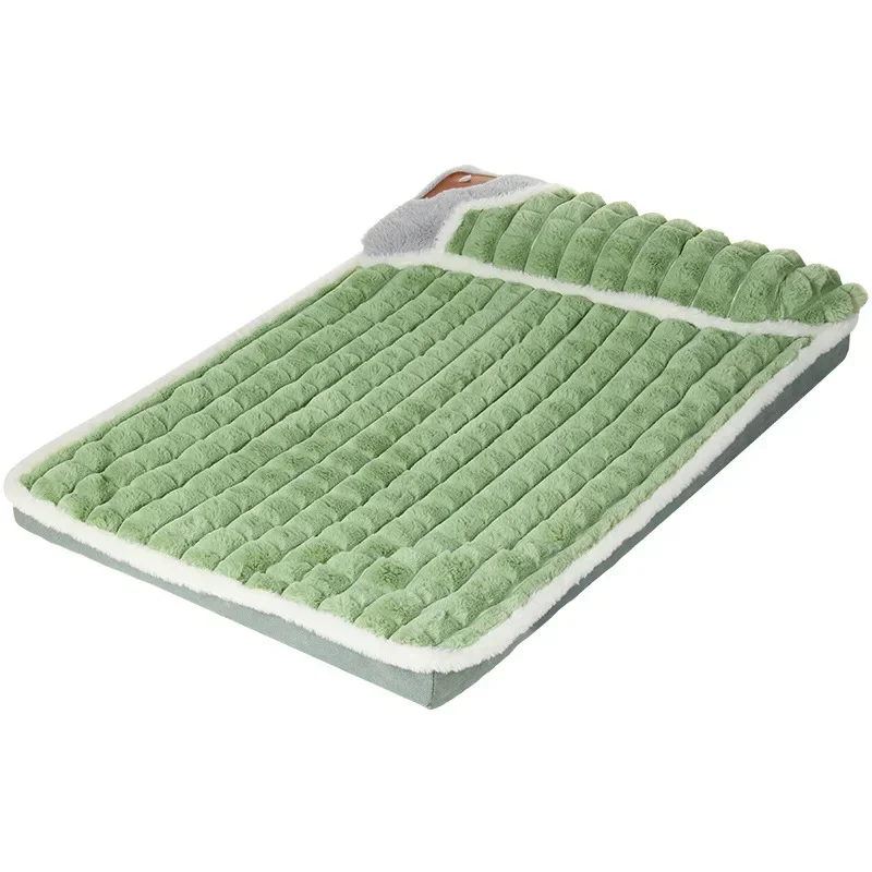 Winter Warm Dog Mat Luxury Sofa for Small Medium Dogs Plaid Bed for Cats Dogs Fluff Sleeping Removable Washable Pet Beds