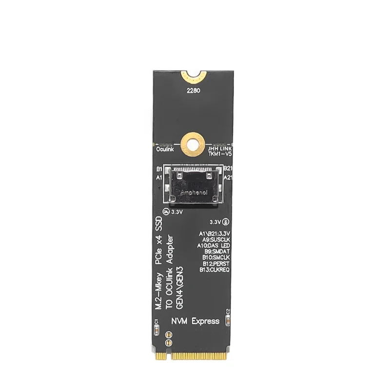 

Карта адаптера M.2-M Key Pcie X4 SSD на U.2 Oculink SFF-8612 для 2,5-дюймовой карты NVME U.2 (SFF 8639) SSD PCI-E NGFF Riser Card