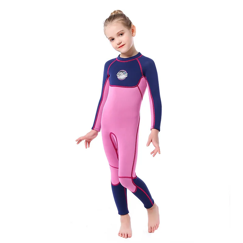 

3MM Girl Neoprene Spearfishing Keep Warm Snorkeling Surfing Beach Swim WetSuit Kids Full Body Scuba Kayaking Drift Diving Suit